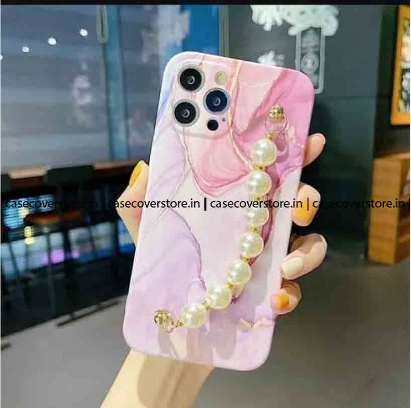 Pearl Pink Chain Phone Case