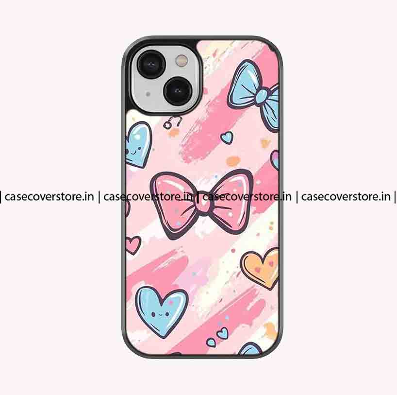 Bow & Hearts Premium Glossy Phone Case