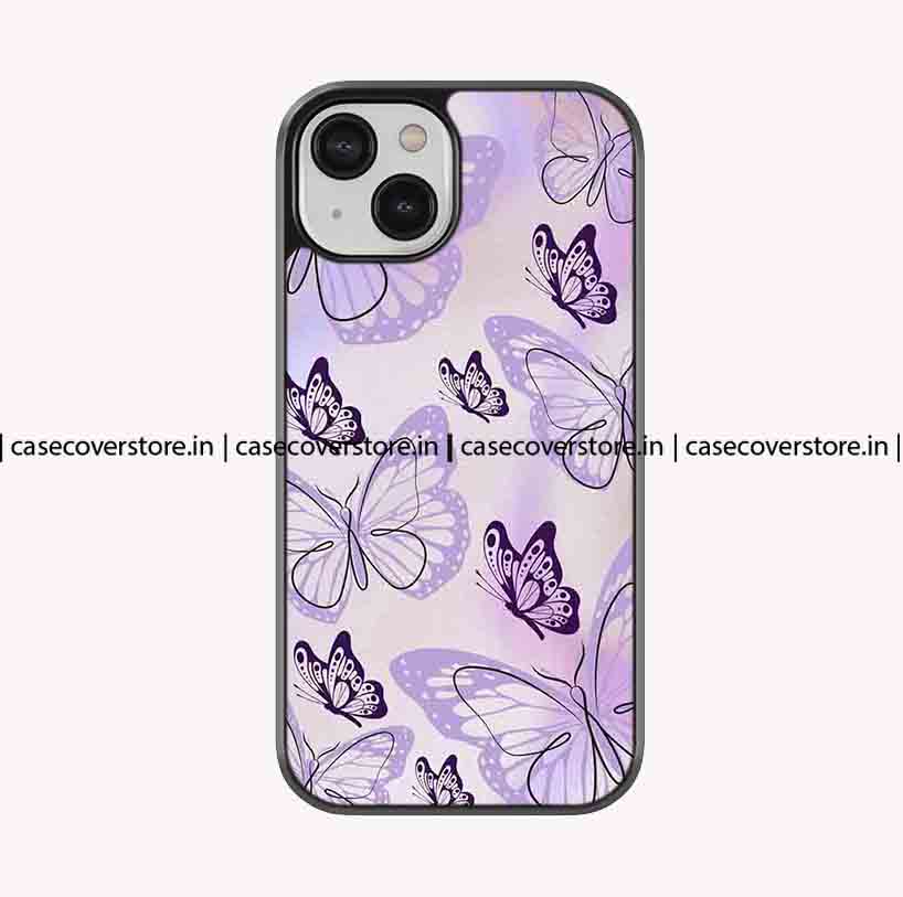 Purple Butterfly Premium Glossy Phone Case