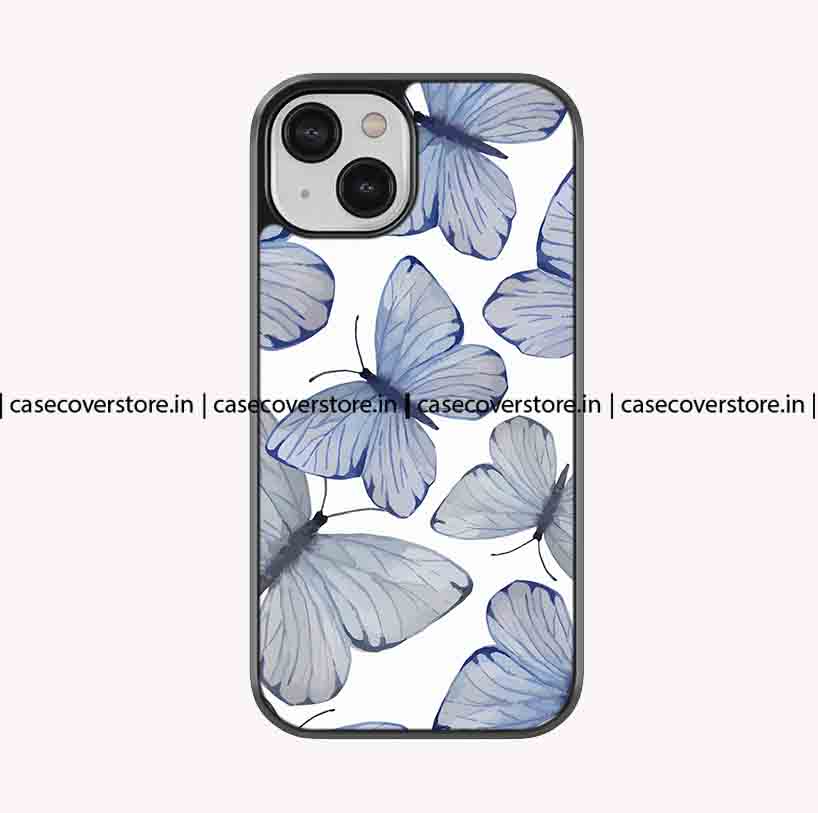 Blue Butterfly Premium Glossy Phone Case