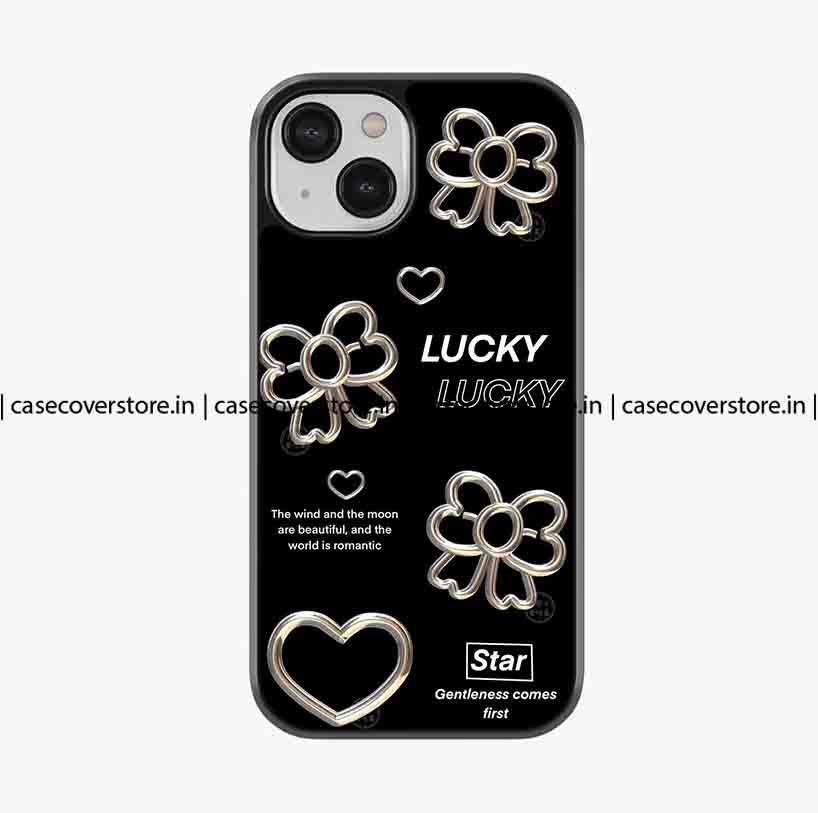 Lucky Bow Heart Premium Glossy Phone Case