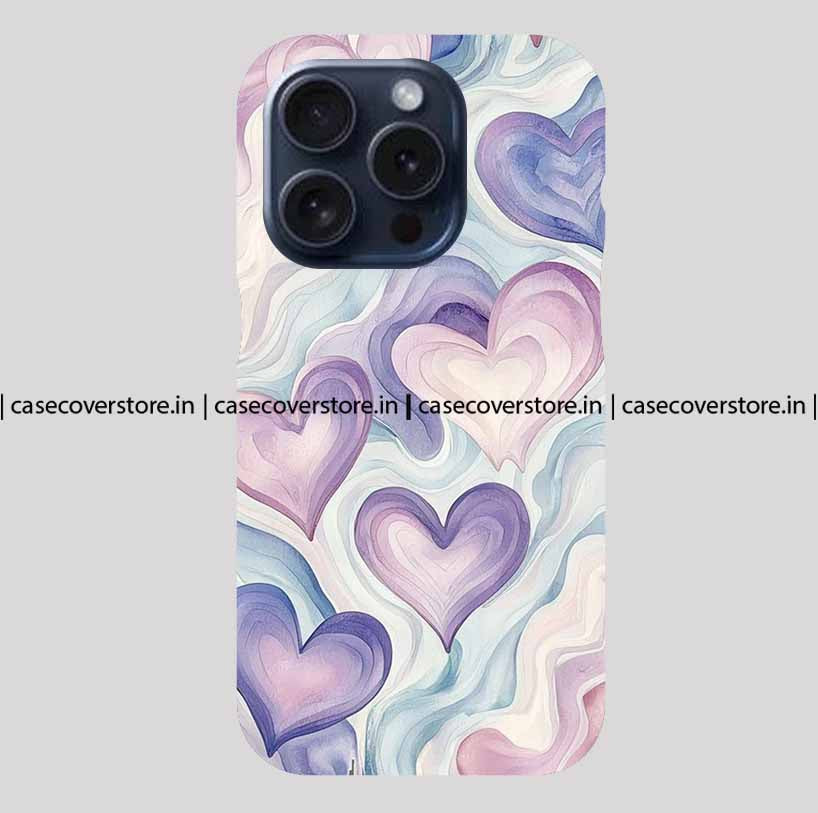 Colorful Aesthetic Hearts Phone Case