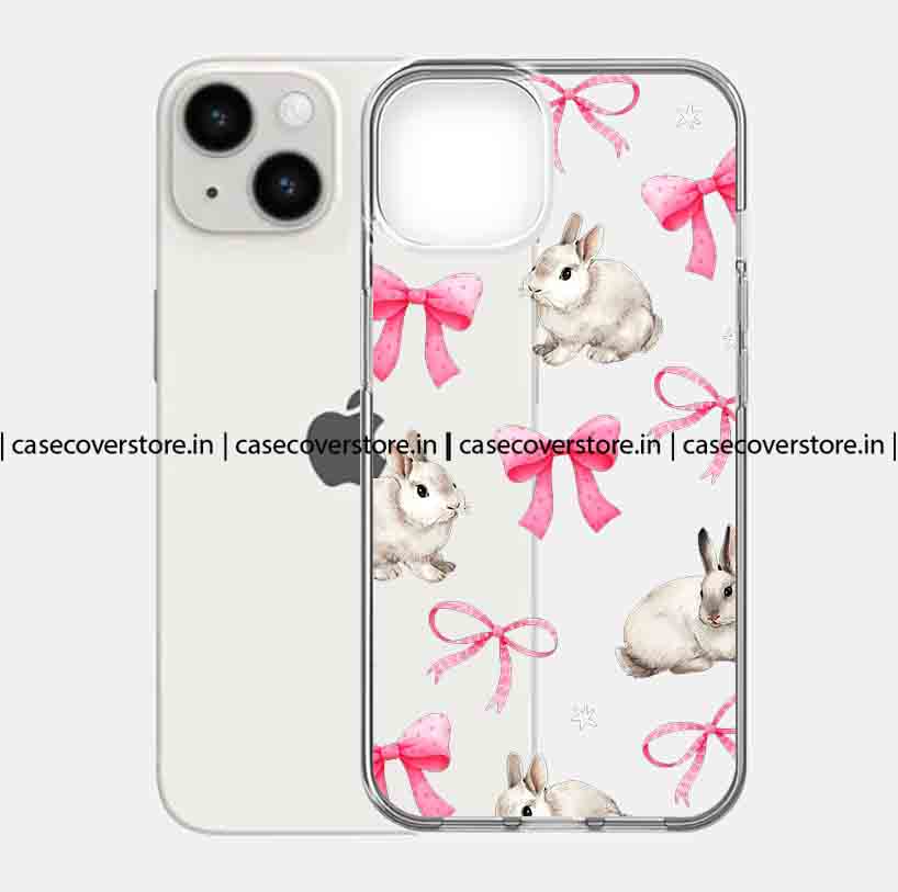 Pink Bow Bunny Phone Case