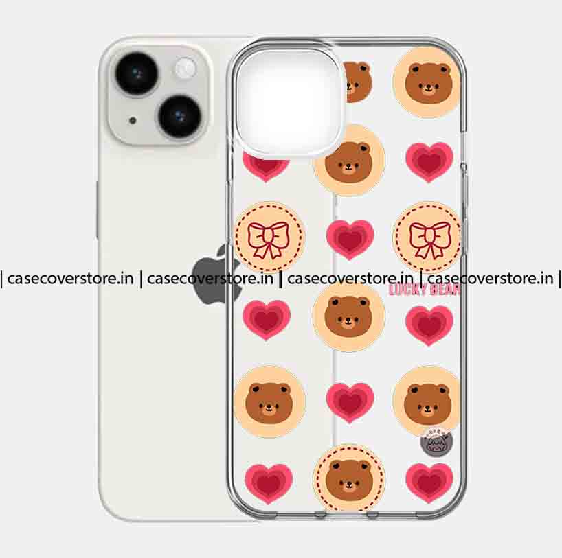 Hot Pink Heart & Bow Phone Case