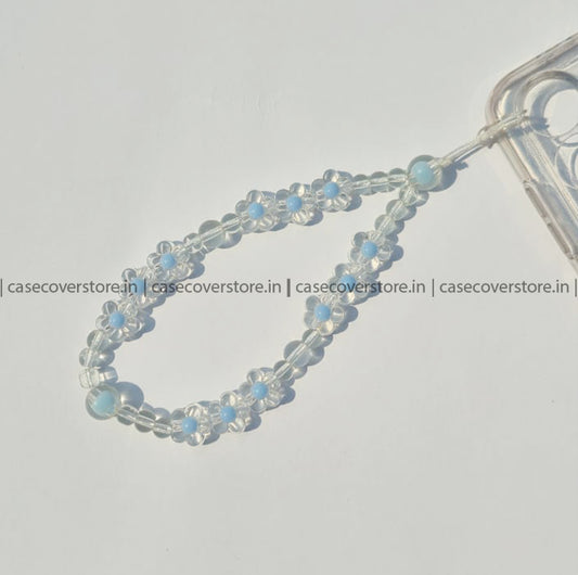 Blue2 Floral Phone Charm