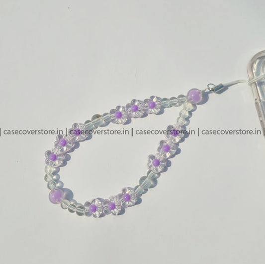 Purple2 Floral Phone Charm
