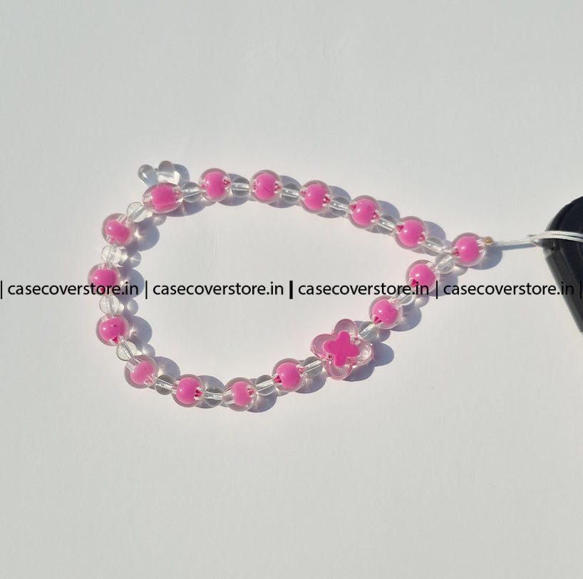 Hot Pink Bunny and Butterfly Phone Charm