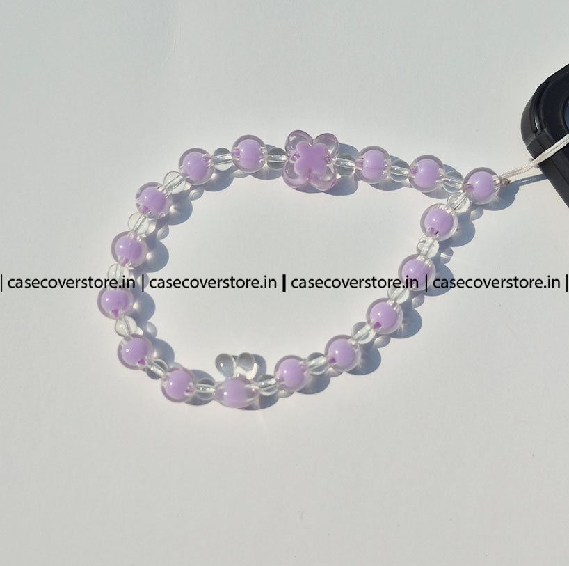 Purple Bunny and Butterfly Phone Charm