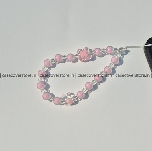 Pink Bunny and Butterfly Phone Charm