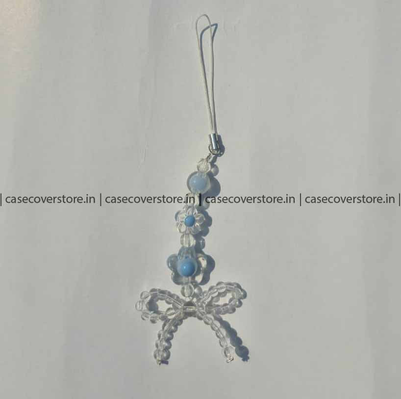 Cutest Blue Bow Phone Charm