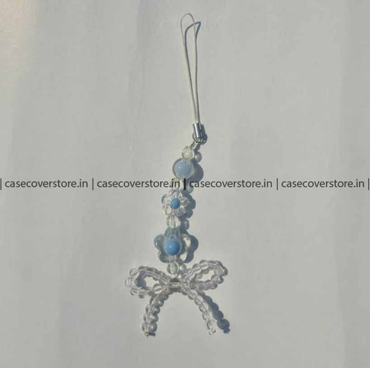 Cutest Blue Bow Phone Charm
