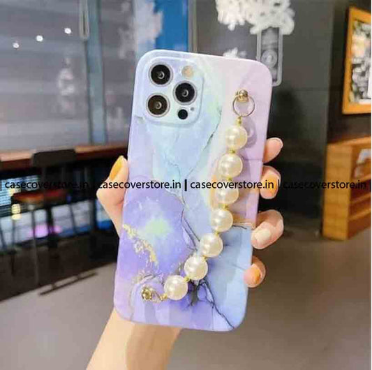Pearl Blue Chain Phone Case