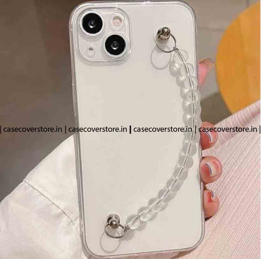 Clear Beads Chain Phone Case