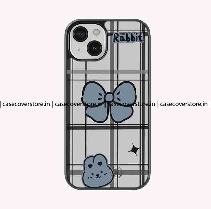 Rabbit Blue Bow Premium Glossy Phone Case