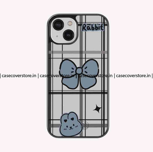 Rabbit Blue Bow Premium Glossy Phone Case