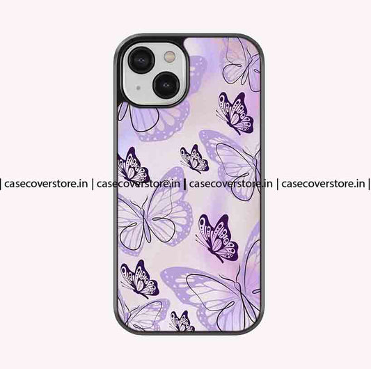 Purple Butterfly Premium Glossy Phone Case