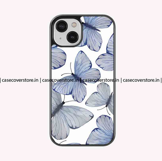 Blue Butterfly Premium Glossy Phone Case