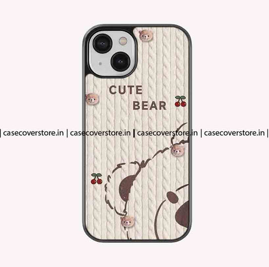Cute Bear Teddy Premium Glossy Phone Case