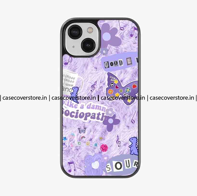 Good Purple Butterfly Premium Glossy Phone Case