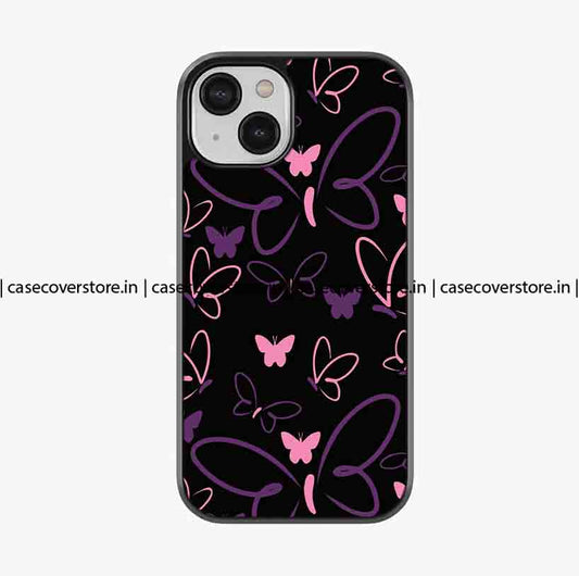 Pink Butterfly Premium Glossy Phone Case