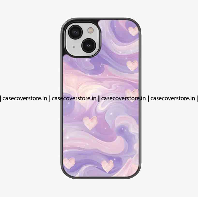 Aesthetic Clouds Hearts Premium Glossy Phone Case