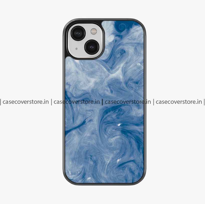 Aesthetic Blue Clouds Premium Glossy Phone Case
