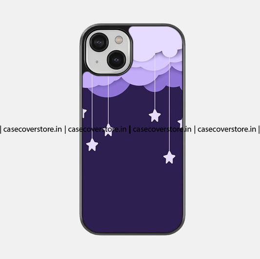 Purple Aesthetic Star Premium Glossy Phone Case