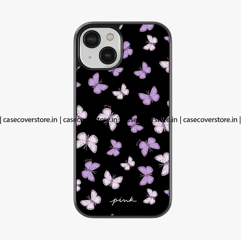 Pink Butterfly Premium Glossy Phone Case