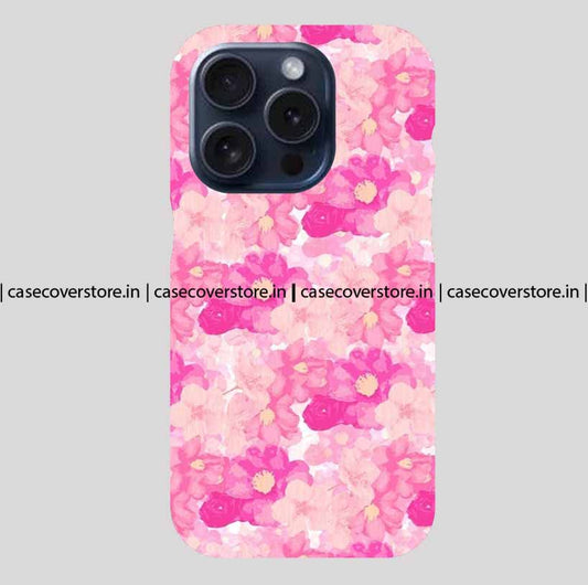 Hot Pink Flowe Aesthetic Phone Case
