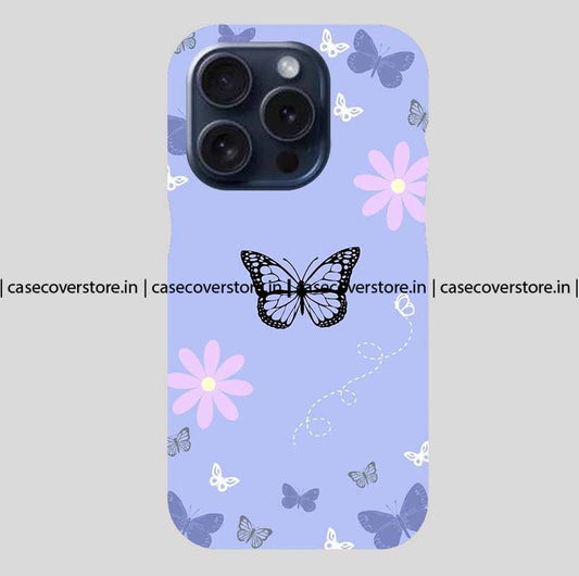 Pink Flowers & Butterfly Phone Case