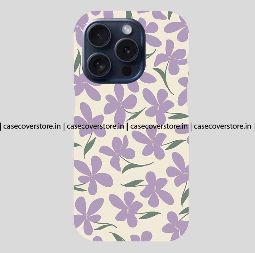 Purple Aesthetic Flower Phone Case