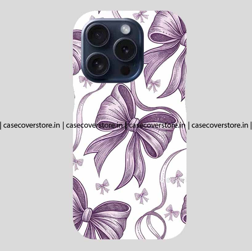 Purple  Bow Phone Case