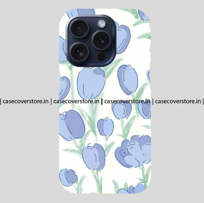 Cute Blue Tulips Phone Case