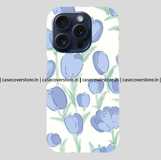 Cute Blue Tulips Phone Case