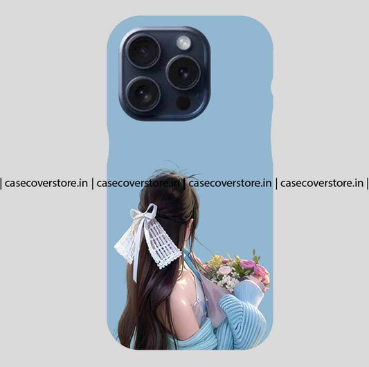 Girl With Flowers Phone Case