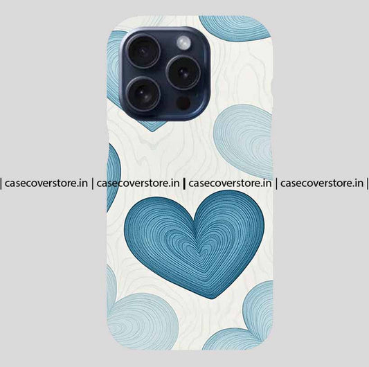 Cute Blue Hearts Phone Case