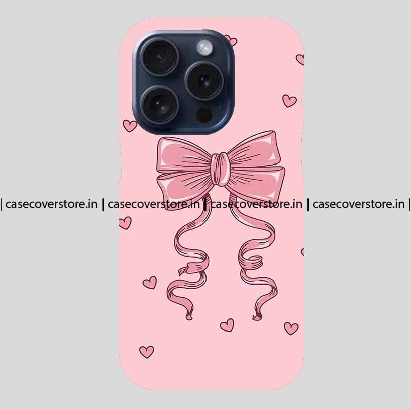 Pretty Pink Bow & Hearts Phone Case