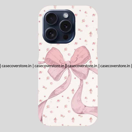 Pink Flower & Bow Phone Case