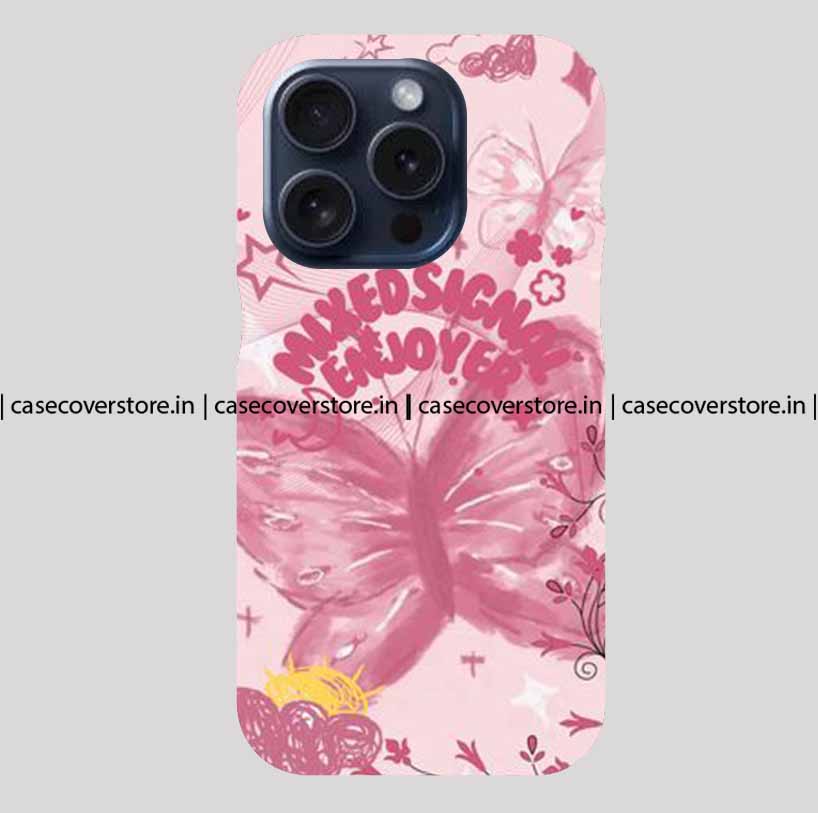 Mixed Sicnal Enjoyer Pink Butterfly Phone Case