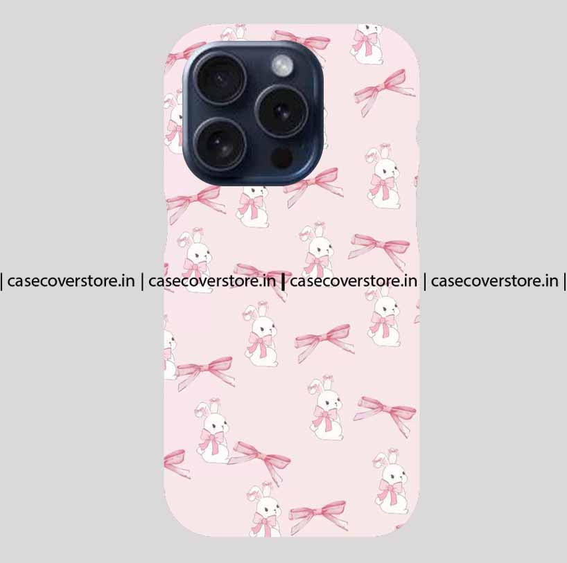 Cute Bunny & Bow Phone Case