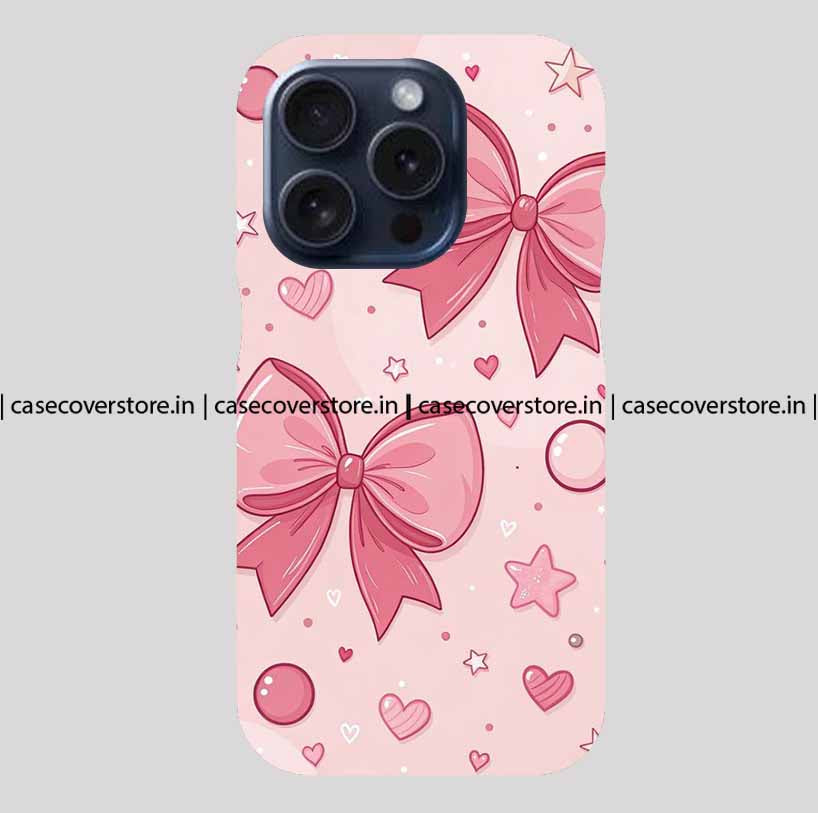 Pink Aesthetic Bow & Ster Phone Case