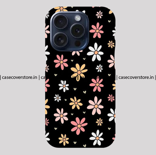 Beige Colorful Flower Phone Case