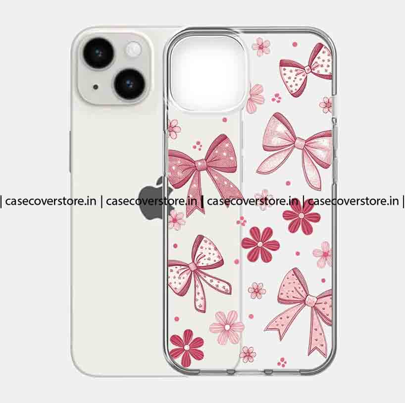 Pink Flower & Bow Phone Case