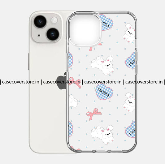 Happy Bow Bunny Hearts Phone Case