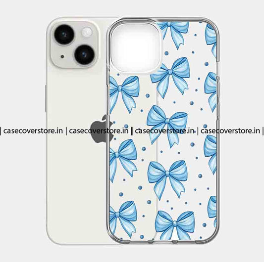 Aesthetic Blue Bow Phone Case