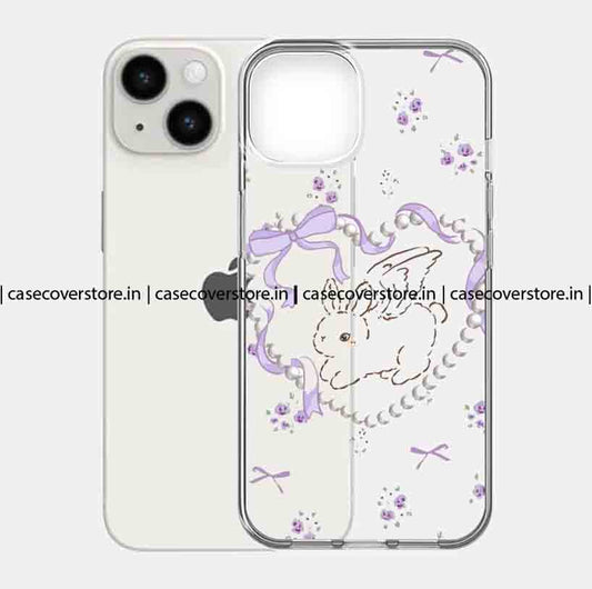 Cute Lavender Bunny Flower Bow  Phone Case