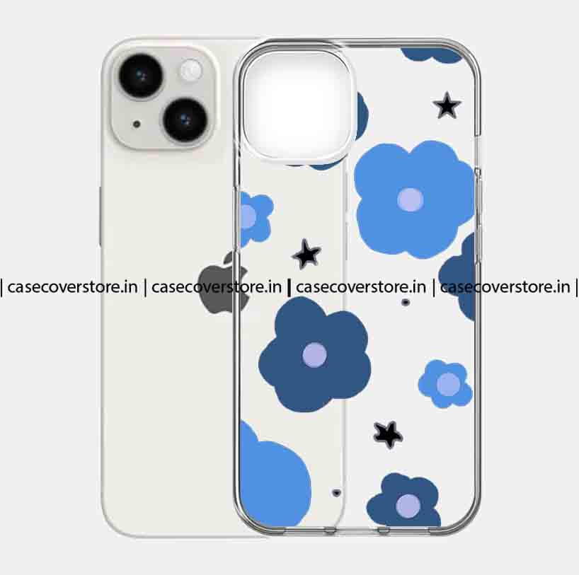 Blue Star & Flowers Phone Case