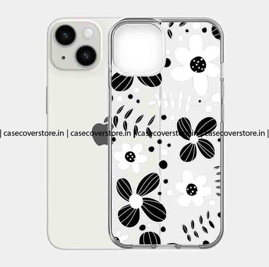 Block White Flower  Phone Case