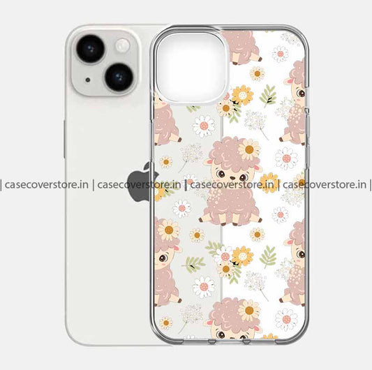 Bunny & Flower Clear Phone Case
