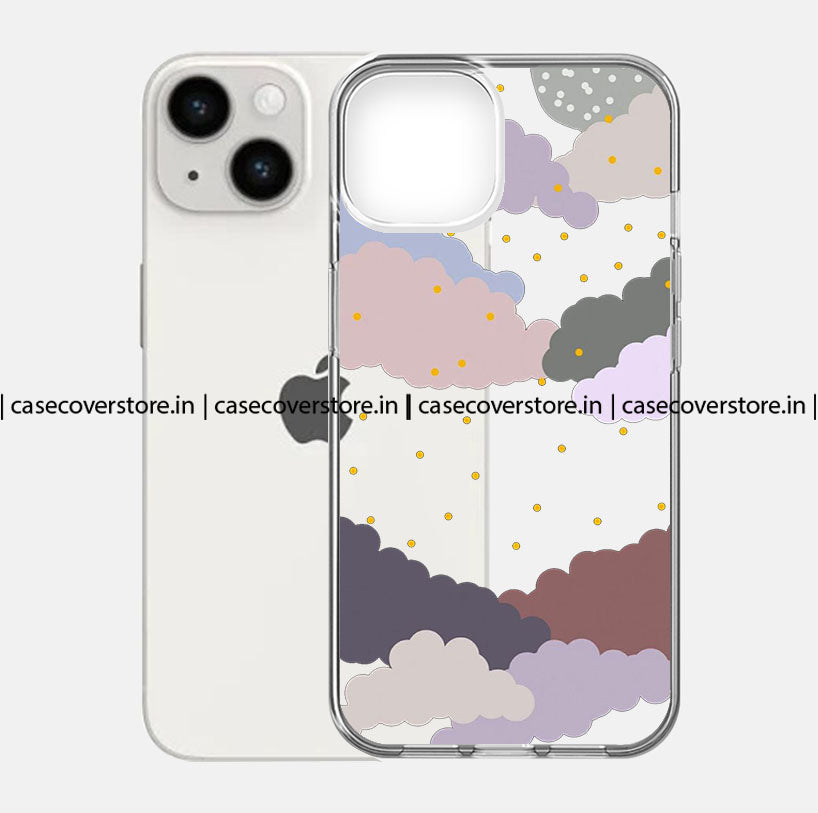 Clear Clouds Multicoloured Aesthetic Phone Case